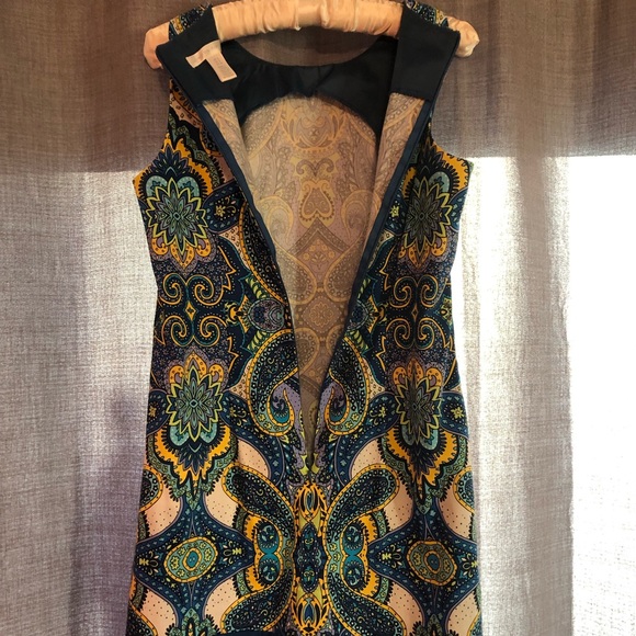 London Times Blue Paisley Print Sheath Dress - Picture 3 of 4